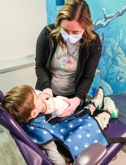 Kid getting x-ray | Kids dentist in Dubuque, IA