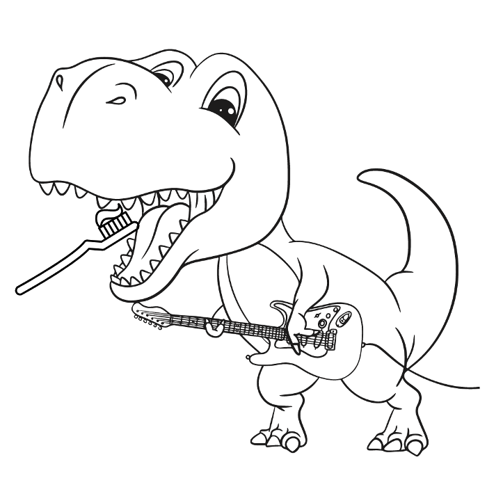 dinosaur coloring page | kids dentist dubuque, IA
