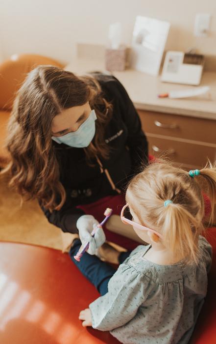 child's first dentist visit in dubuque, IA